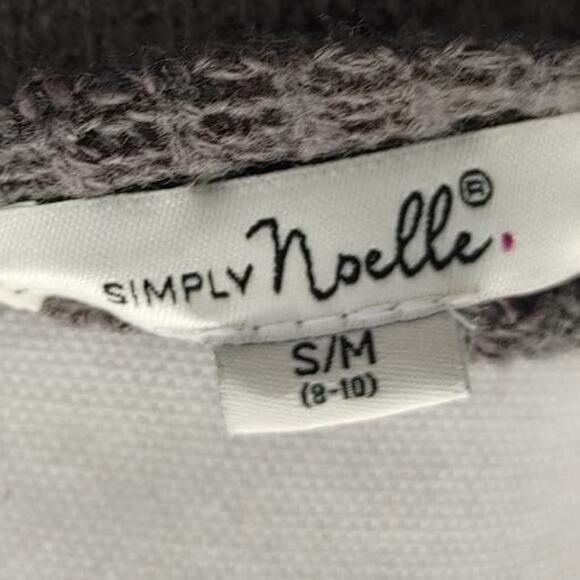 Simply Noelle Cardigan Sweater Long Small Medium 8-10 Geometric Gray - Picture 4 of 5